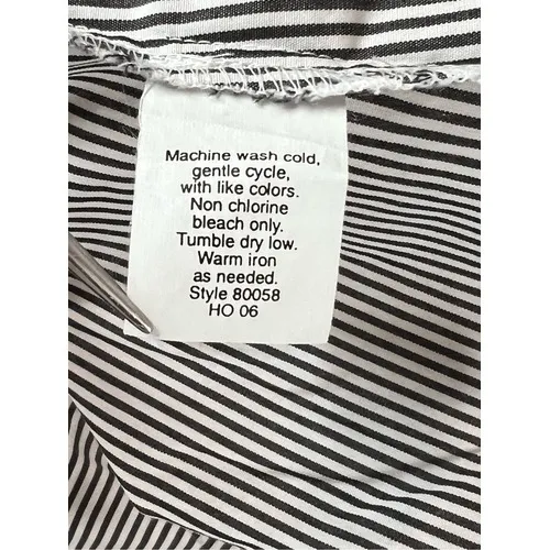 J. Crew Ruffled French Cuffs Grey Striped Tuxedo Shirt 2‎ Cottage Contemporary - Image 11