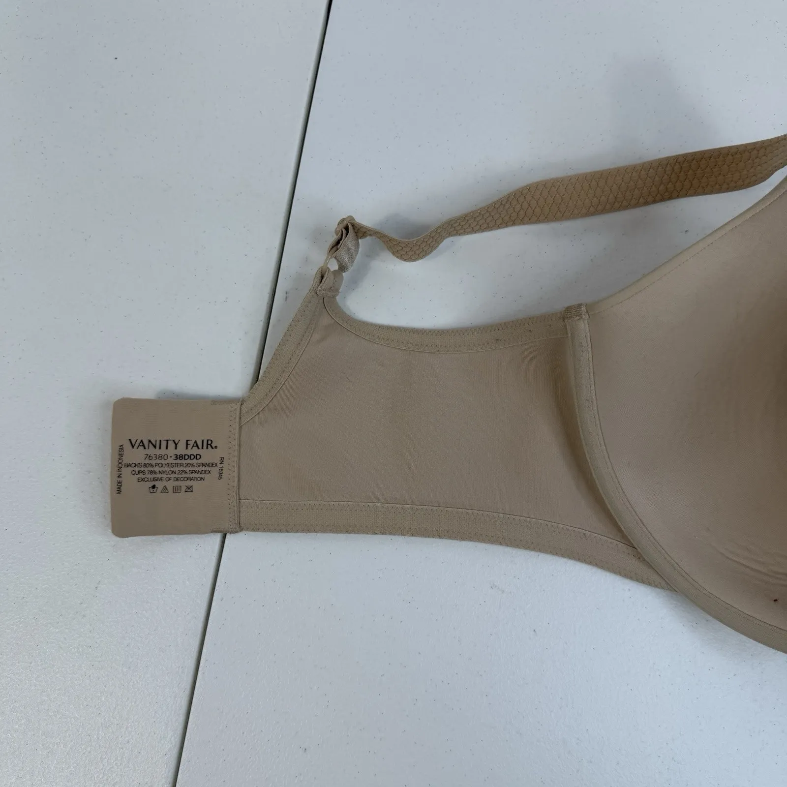 Vanity Fair 38DDD Bra Beauty Back Underwire Full Figure Coverage Contour 76380 - Image 11