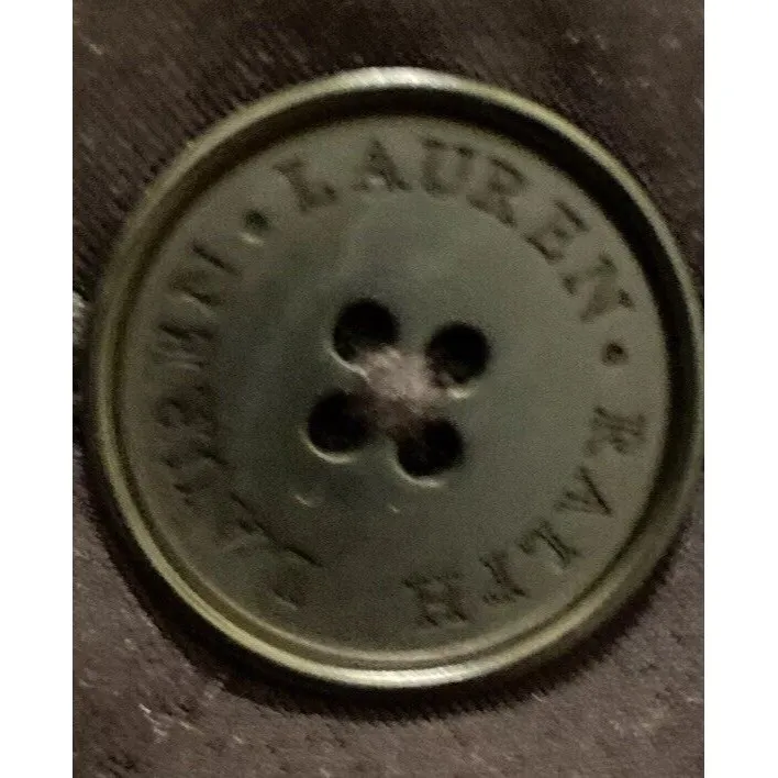 y2k Ralph Lauren Traditional Products Black Quilted Coat w Faux Fur Collar PS - Image 2