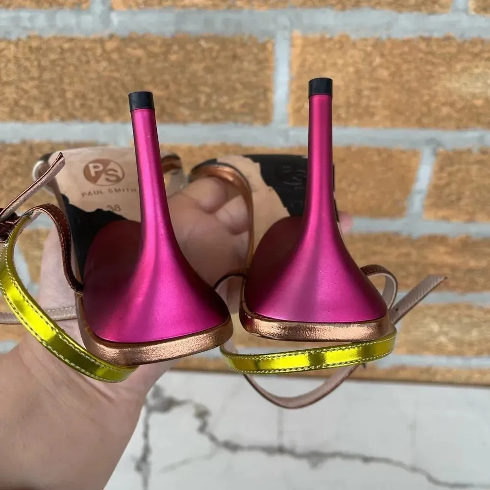 PS Paul Smith high heel sandals size 38/7.5 Pink - Image 6