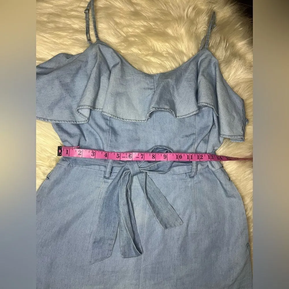 GB chambray sleeveless romper sz Large - Image 4