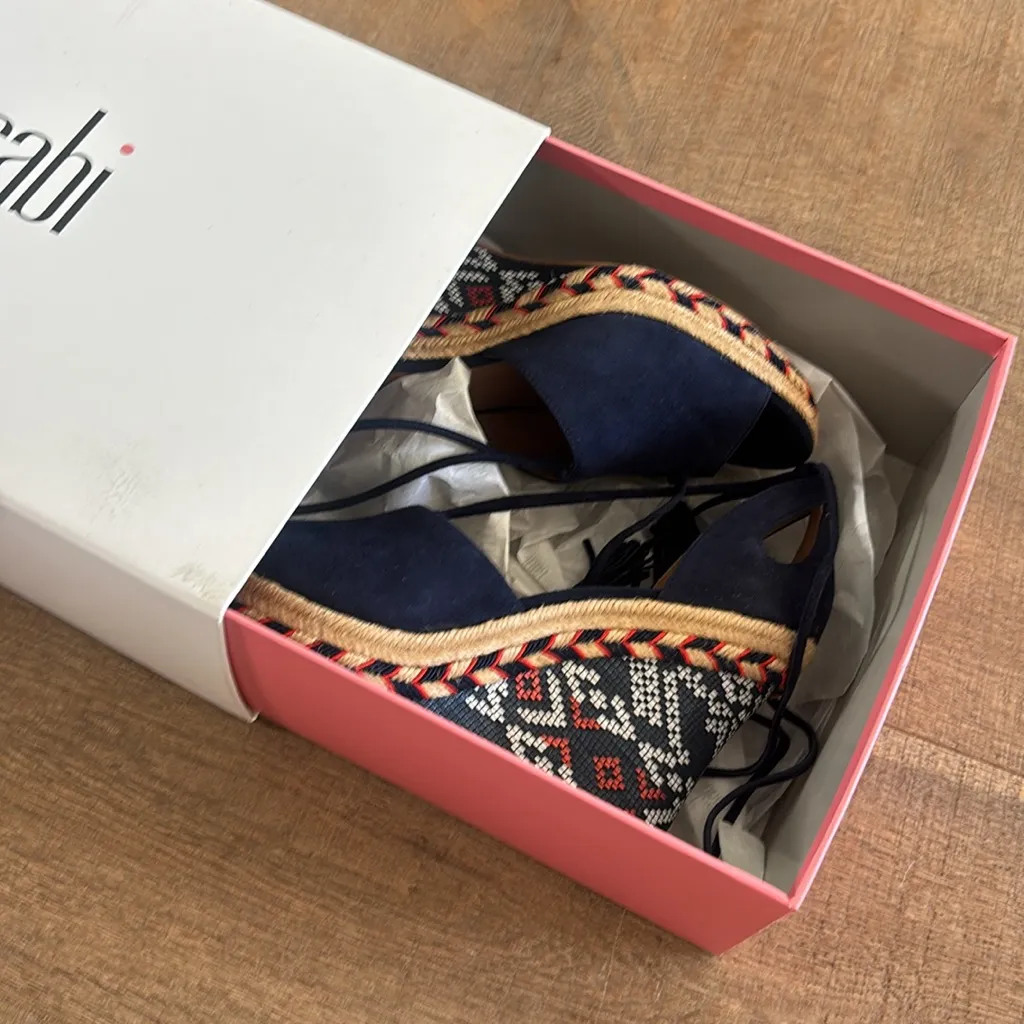 CAbi Dark Blue Lace-Up Espadrilles - Image 6