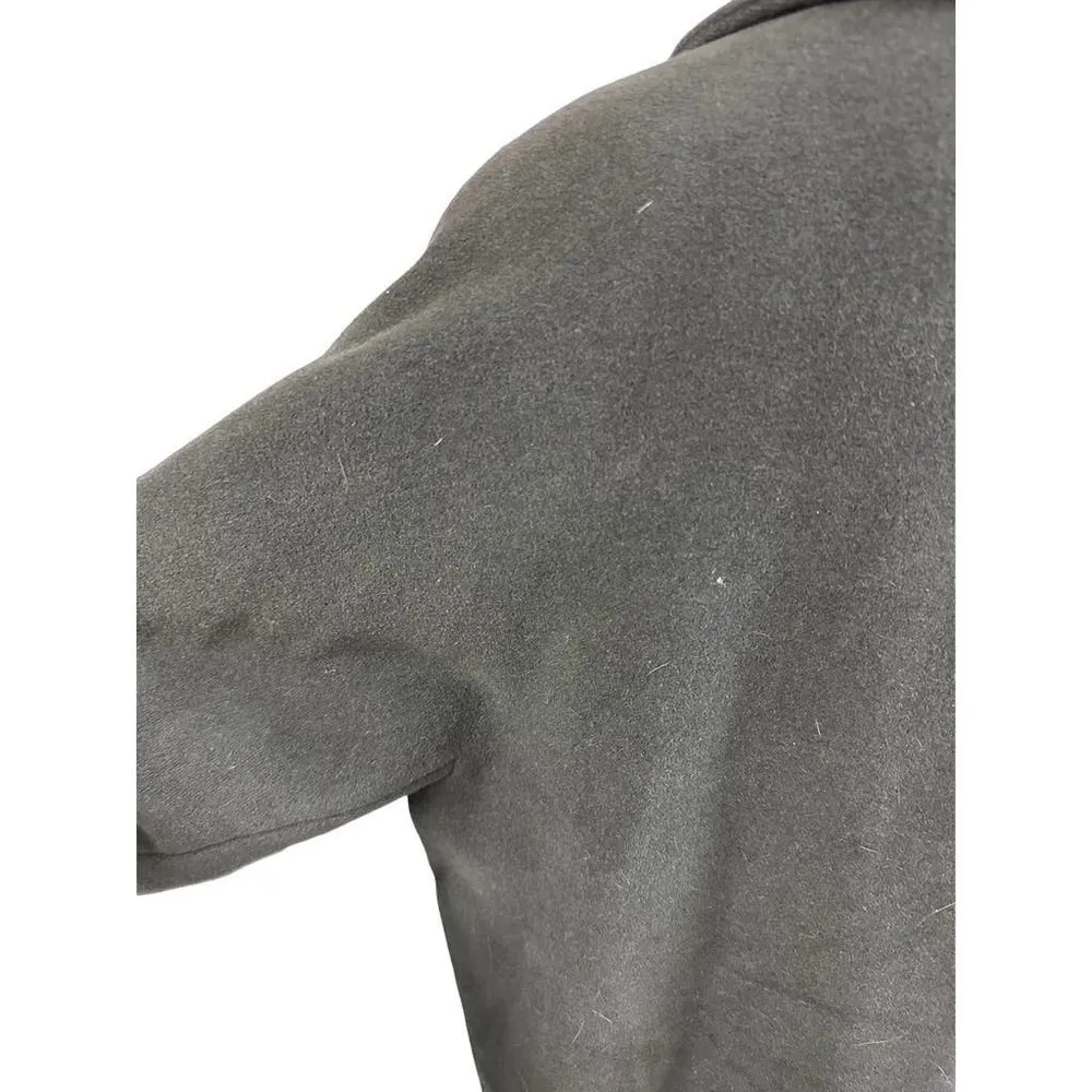 VTG YELL Germany Maxi Sack Coat Green Wool/Angora Womens Sz 38/M/L Size M - Image 7