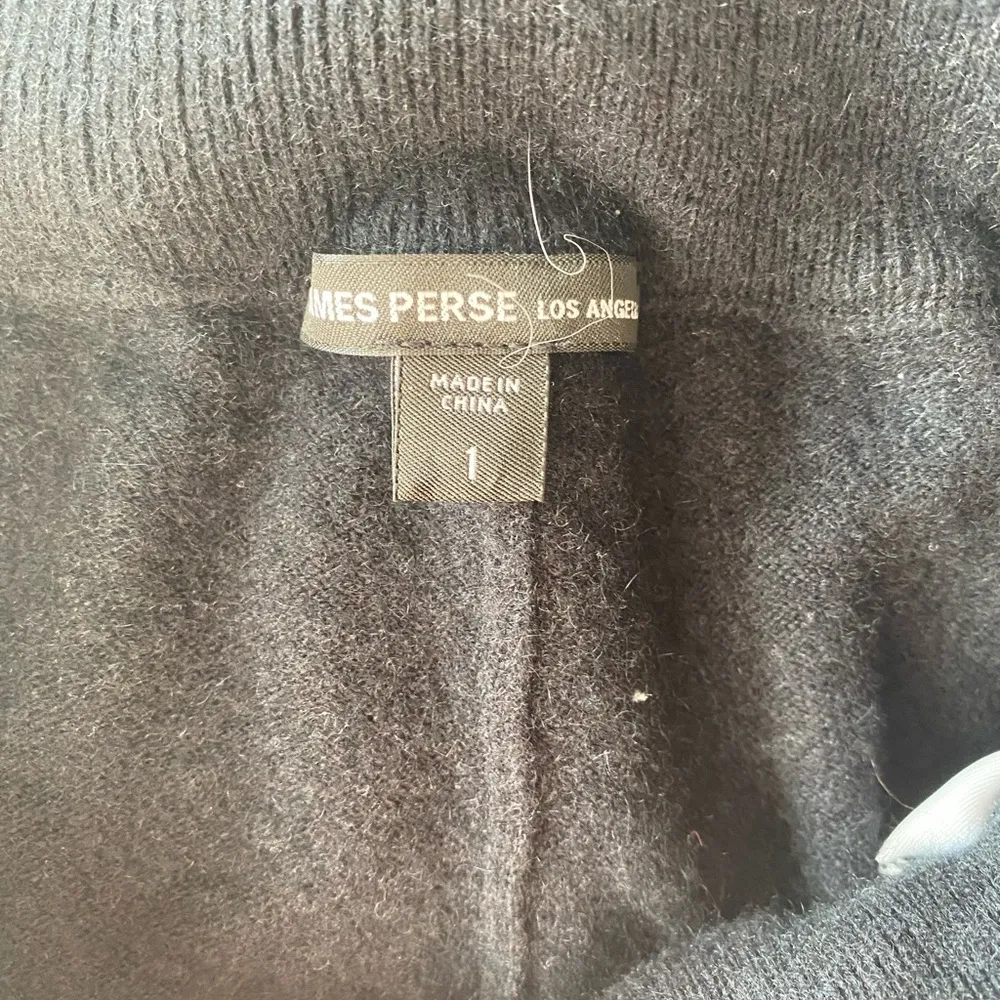 James Perse Brushed Cashmere Wide Leg Sweatpants Pants, Size 1 - Image 6