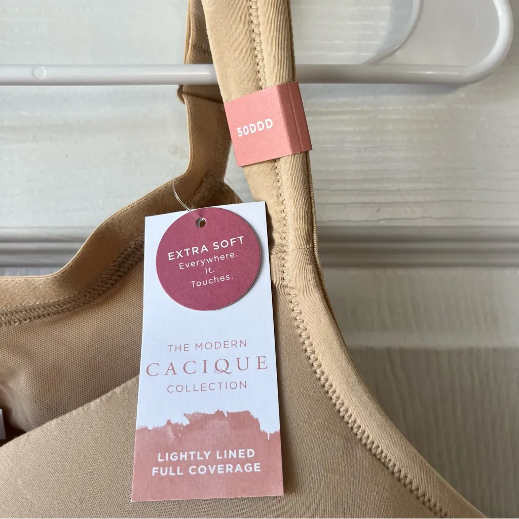 NWT Cacique Lightly Lined Full Coverage Bra 50 DDD - Image 2