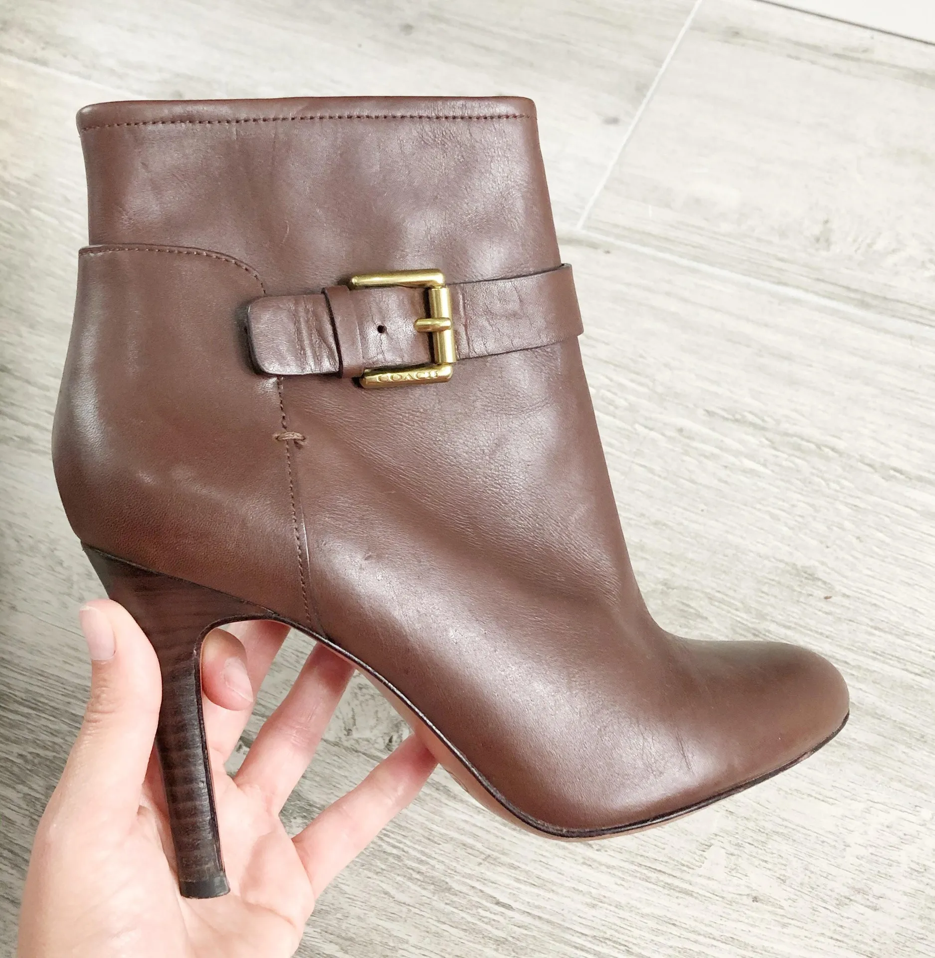 Brown Leather Ankle Boots - Image 4