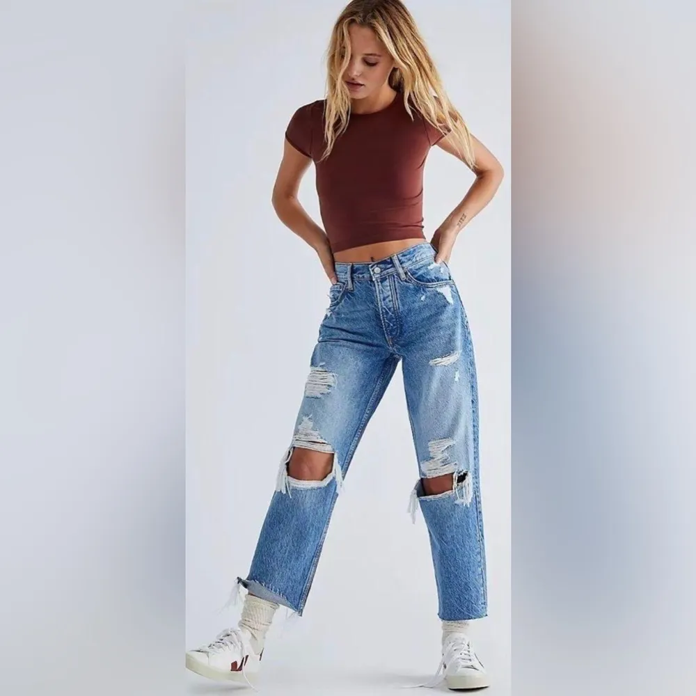 Boyish Tommy High Rise Straight Distressed Jeans ✨👖 - Image 8