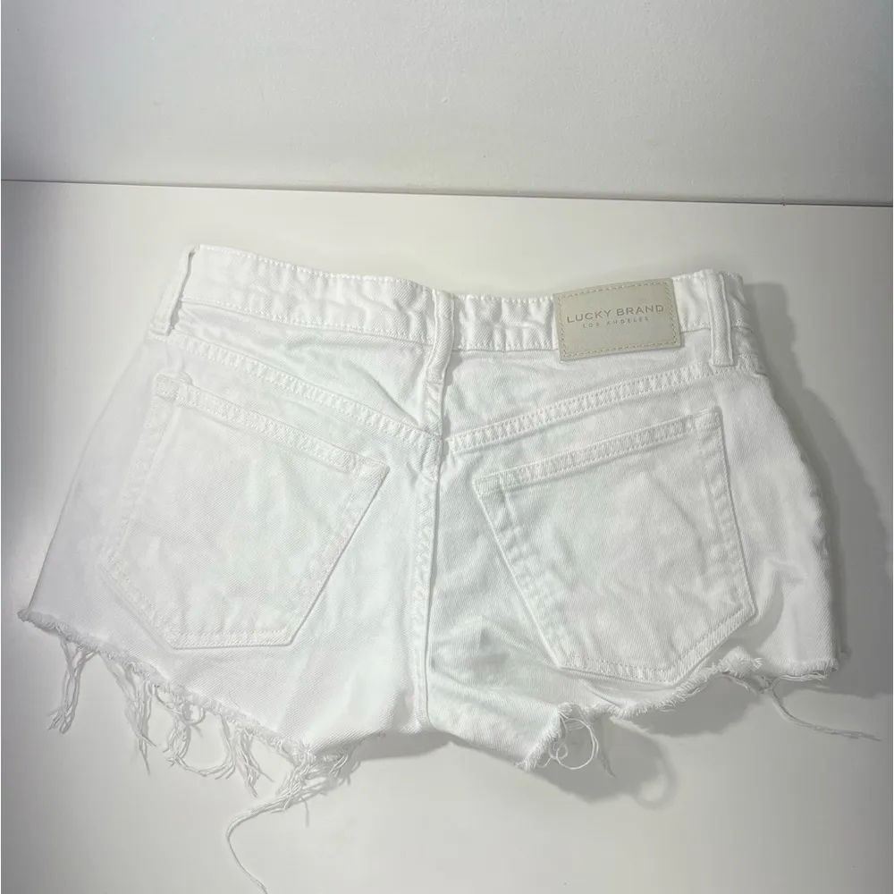 Lucky Brand The Cut Off Distressed Jean Shorts - Image 3