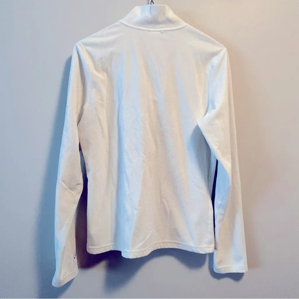 The North Face Quarter Zip White Fleece Pullover Size M - Image 2