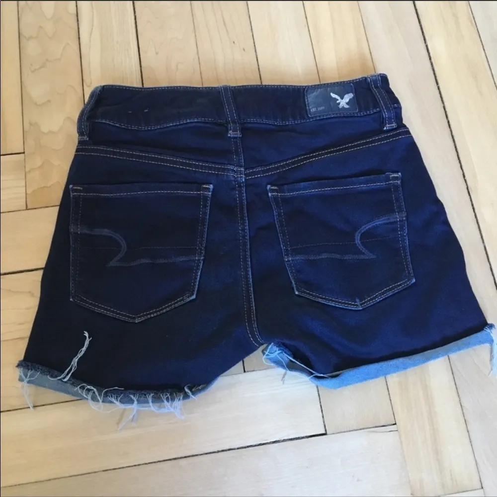 American Eagle Hi-Rise Denim Shorts Size Zero - Image 5