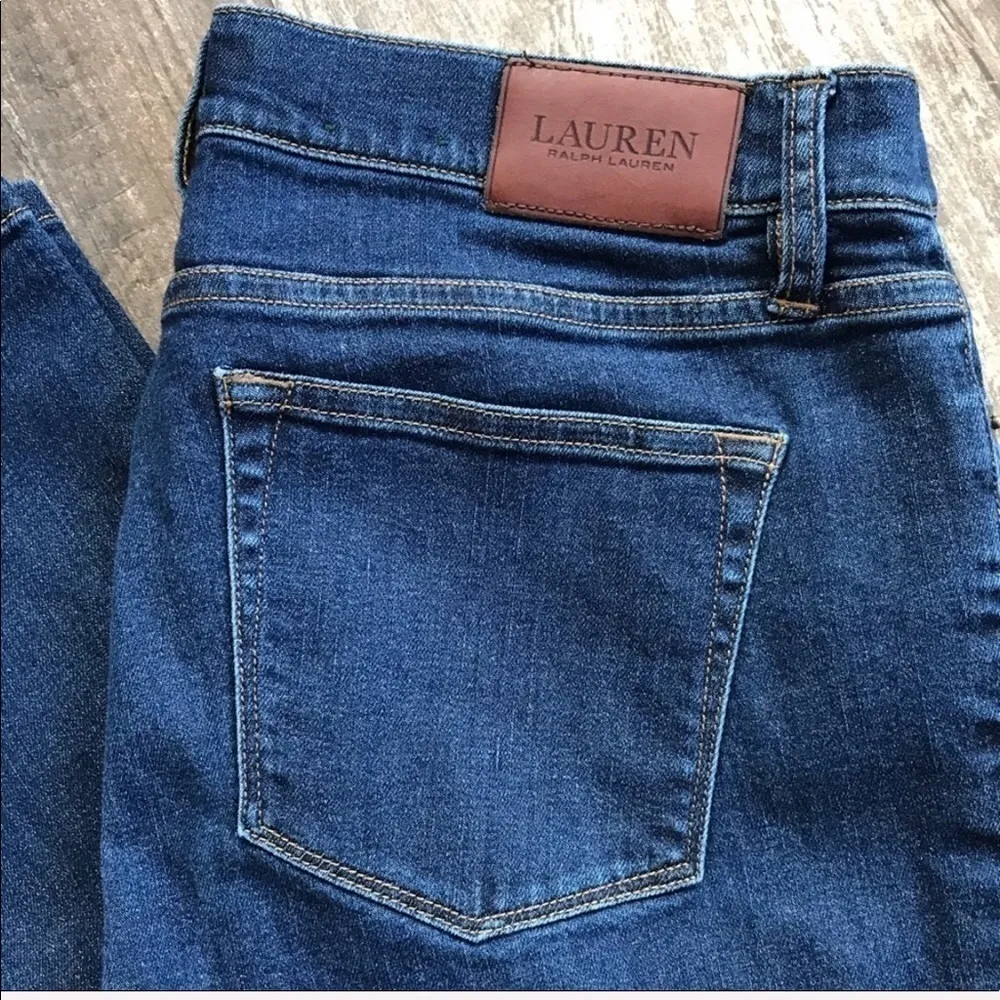 LAUREN Ralph Lauren petite Modern Straight jeans size 10P Blue - Image 3