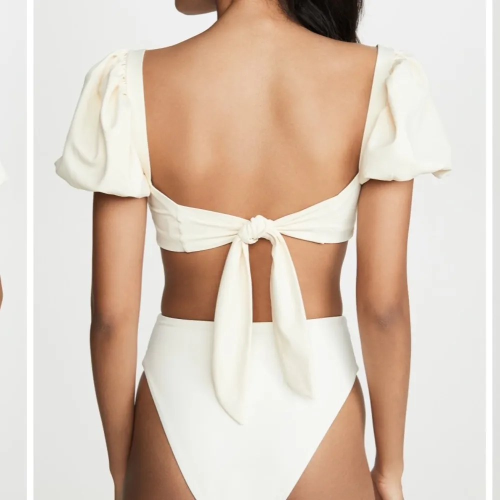 Agua Bendita Calista Puff-Sleeve Bikini Top - Image 3