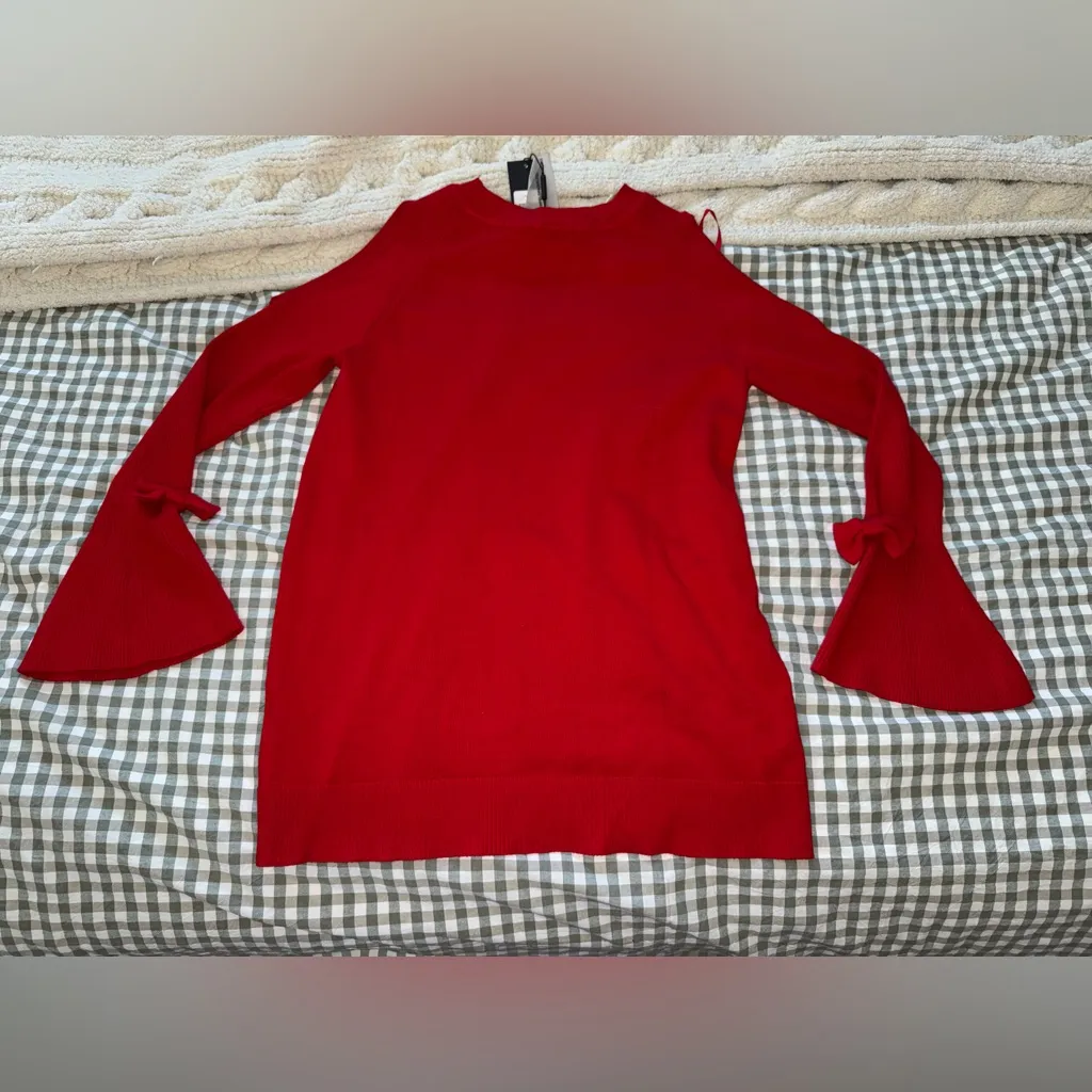 Karl Lagerfeld Cold Shoulder bell-sleeve sweater - Image 3