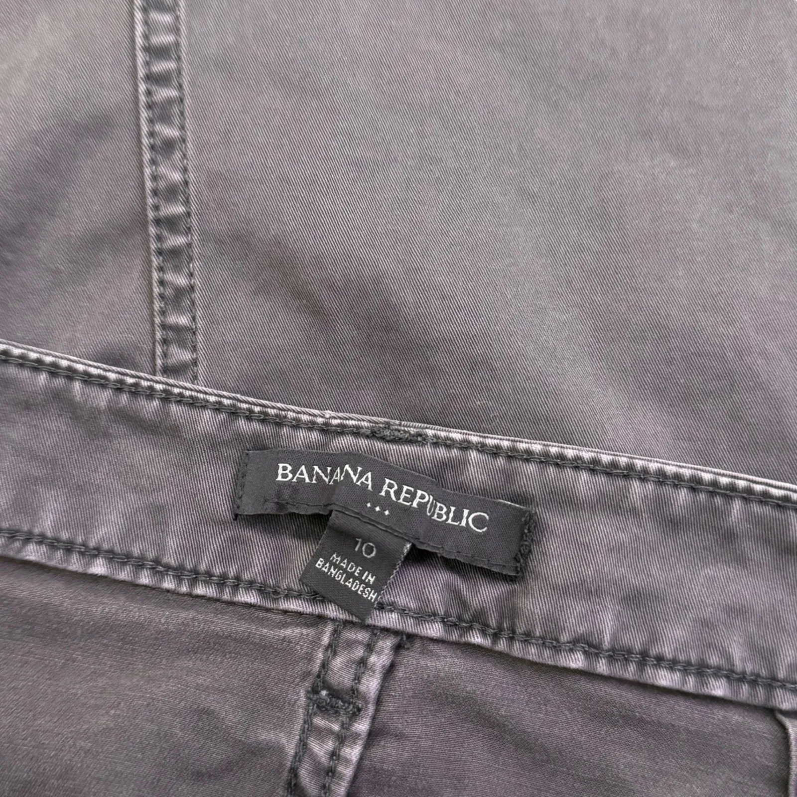 Banana Republic Distressed Straight Skirt Womens‎ 10 Grunge Casual BOHO Pockets - Image 6