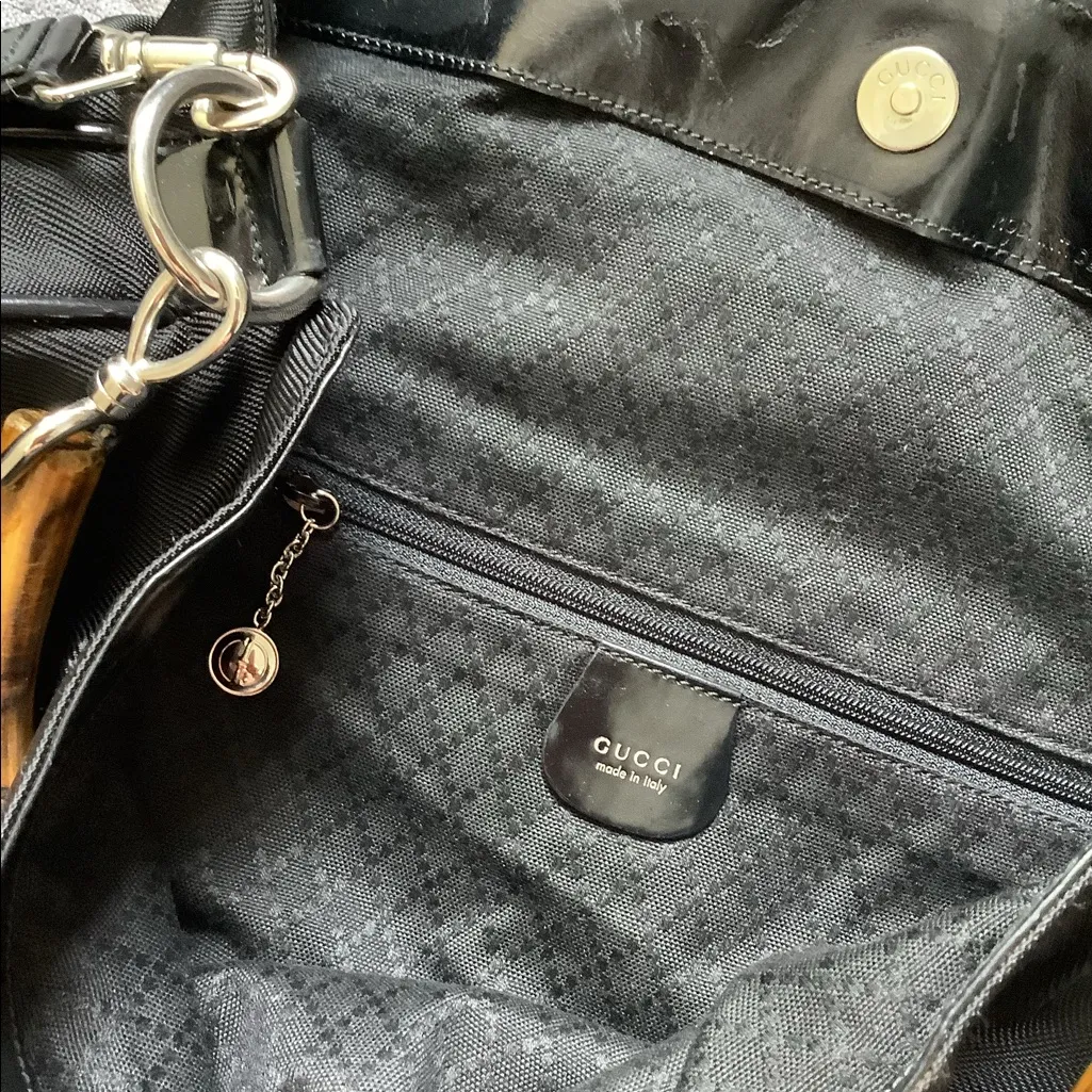GUCCI nylon BAMBOO handle bag 🎋 - Image 11
