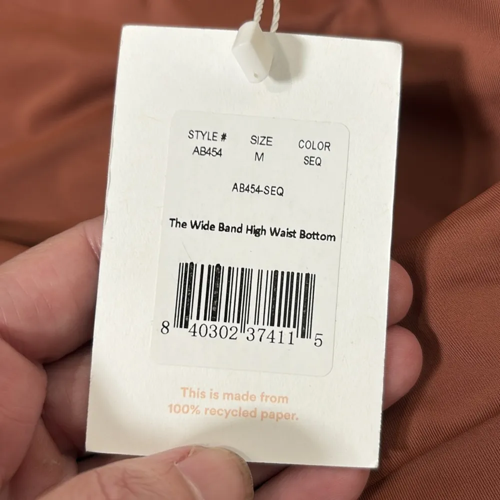 Andie Bikini Set Tahiti Top Wide Band High Waisted Bottom‎ Sequoia Sz M NWT/NWOT - Image 4