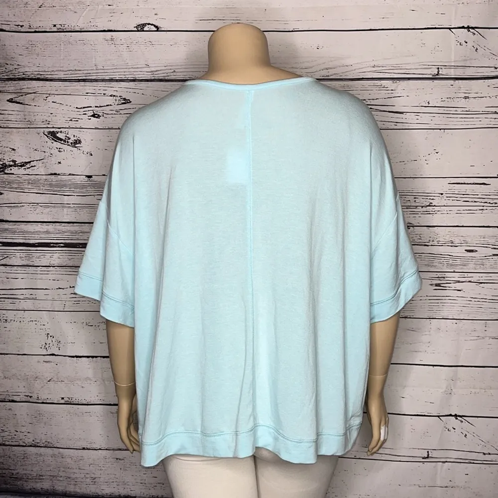 Sleep by Cacique NWT Size 22/24 Blue - Havana Good Time Rayon Knit Top Shirt - Image 3