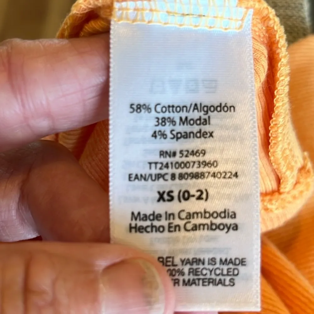 Comfy Orange Tank Size XS - Image 7