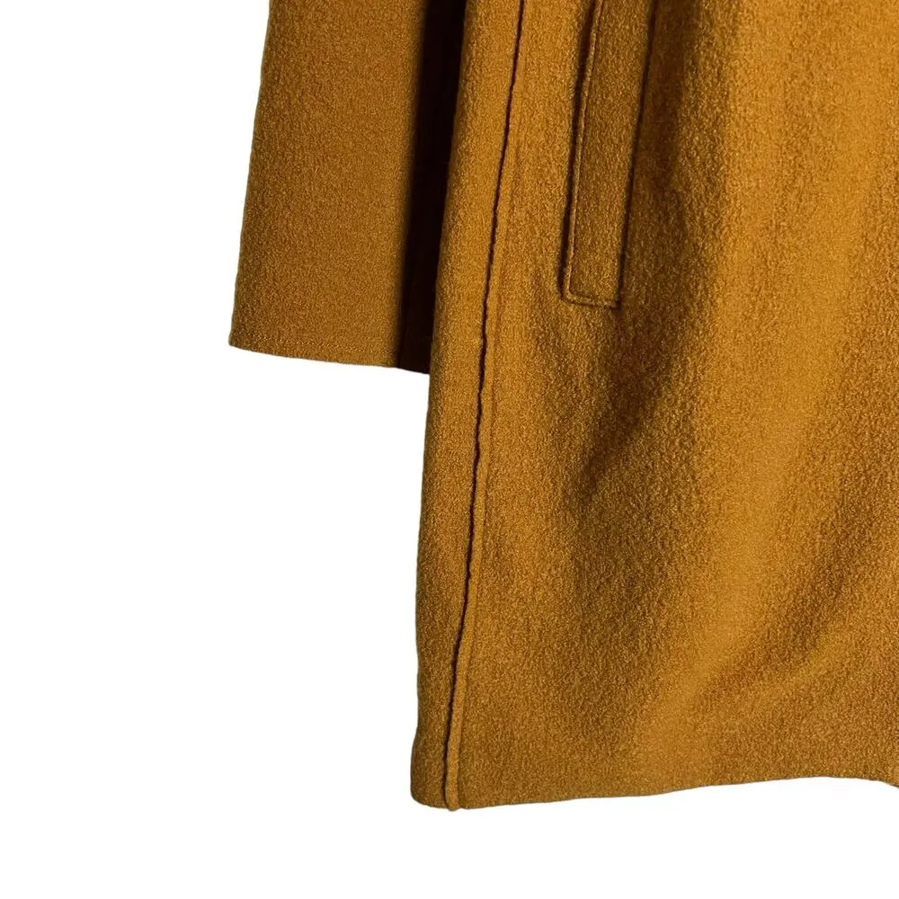 J.Crew Daphne Italian Boiled Wool Camel Tan Coat Size 10 Petite - Image 6