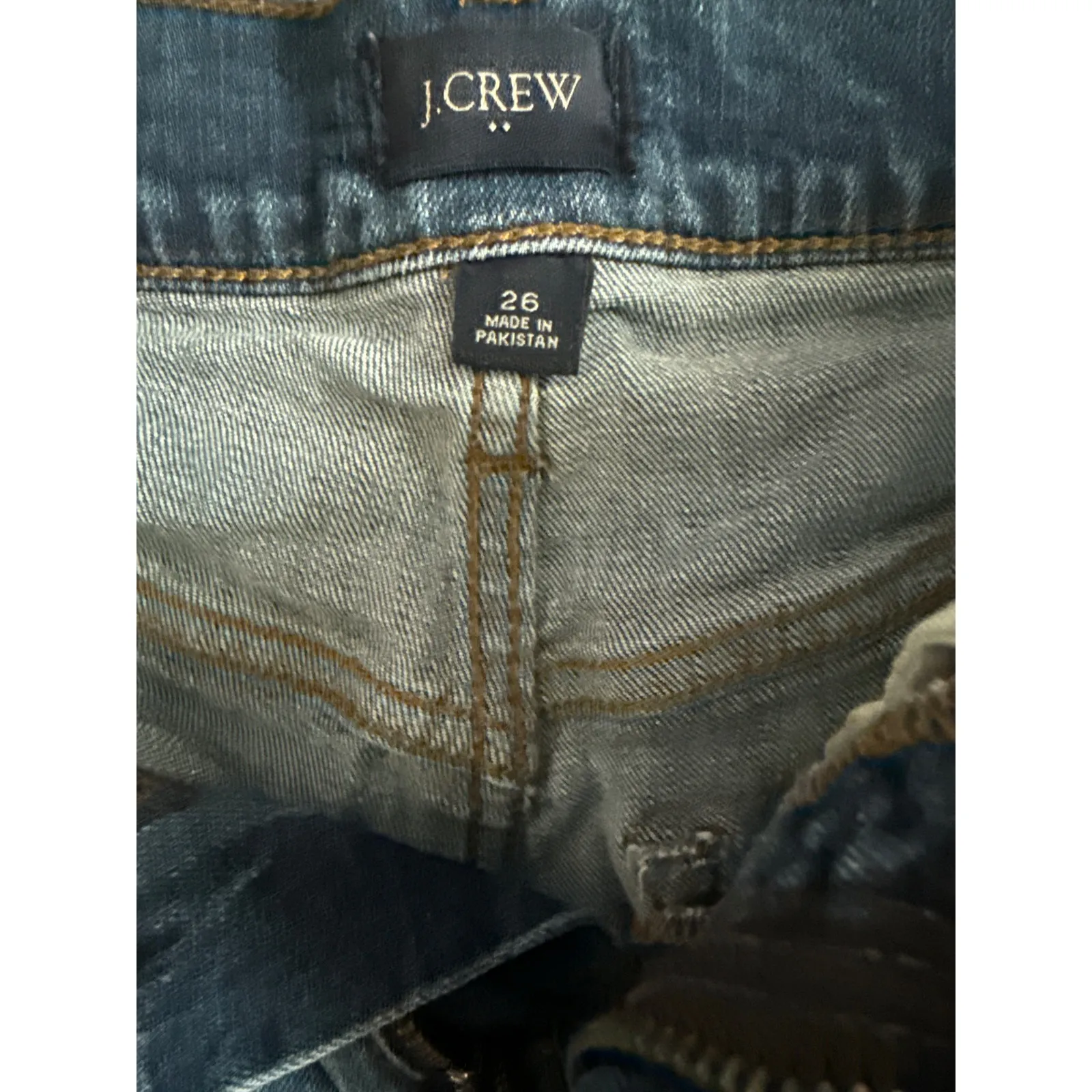 J.Crew High Rise Classic Denim Shorts in Dark Pacific Blue Wash Size‎ 26 - Image 8