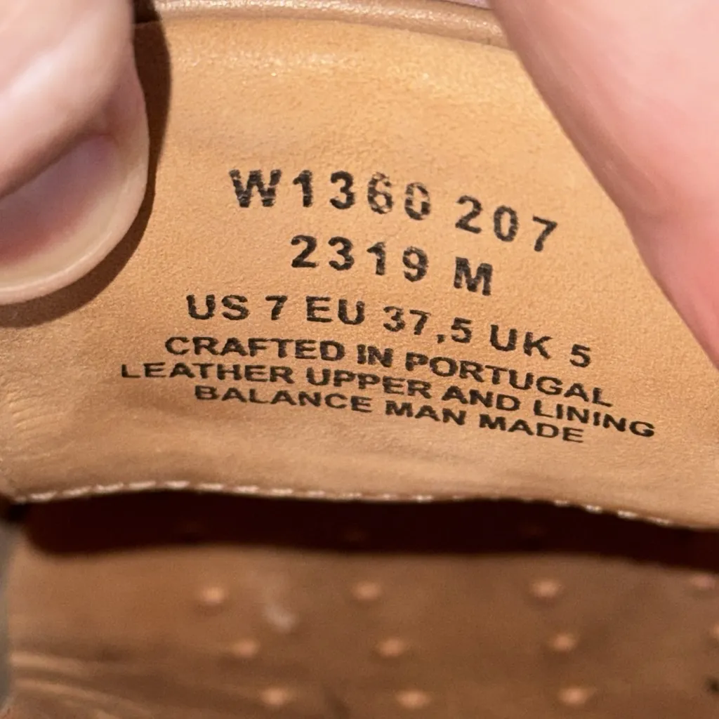 Samuel Hubbard Leather Oxford Shoes Plain Toe Lace Up Women’s 7 Tan - Image 7