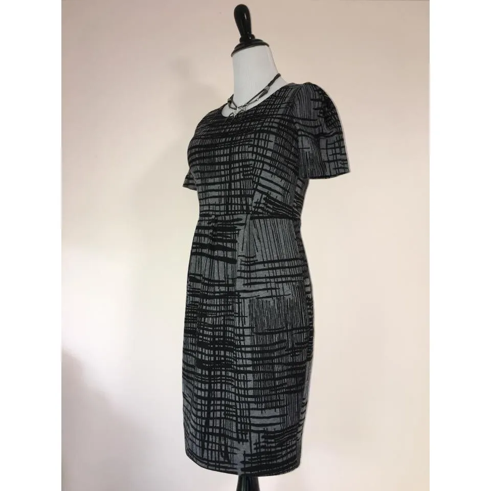 Calvin Klein Sheath Dress Petite Women 2P XSP Pencil Work Career Ponte Mod Retro - Image 3