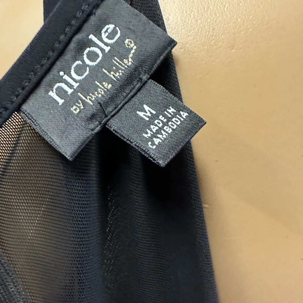 Nicole by Nicole Miller Black Stretch Comfort Sleeveless Pocket Jumpsuit Medium - Image 5