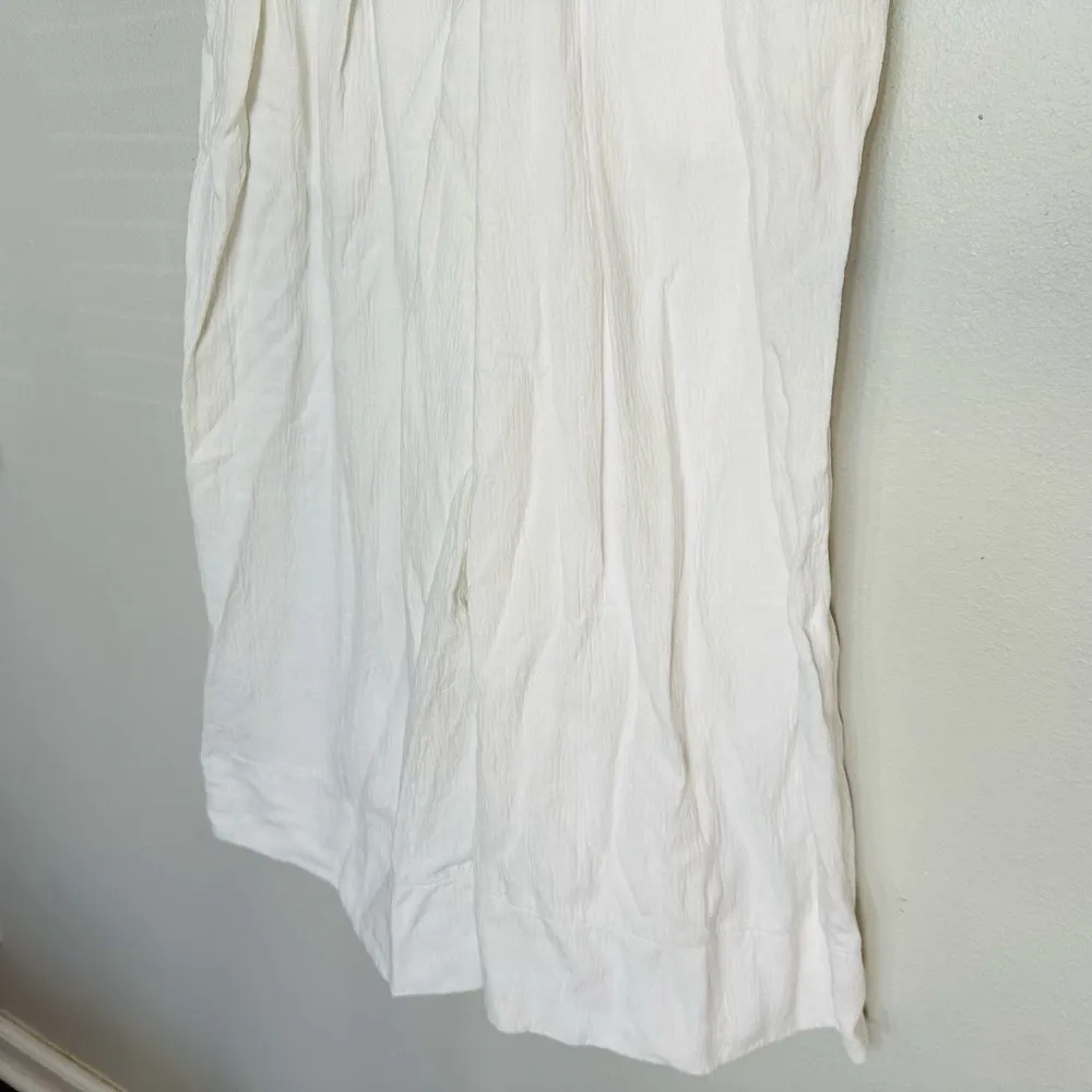 GREYLIN White Sweetheart Neckline Cropped Keyhole Cutout Midi Dress Size XS - Image 7