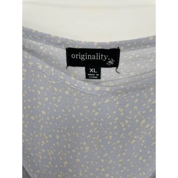 Originality‎ Womens Blue Fairy Core Ruffle Size Zip Faux Wrap Rayon Skirt XL - Image 2