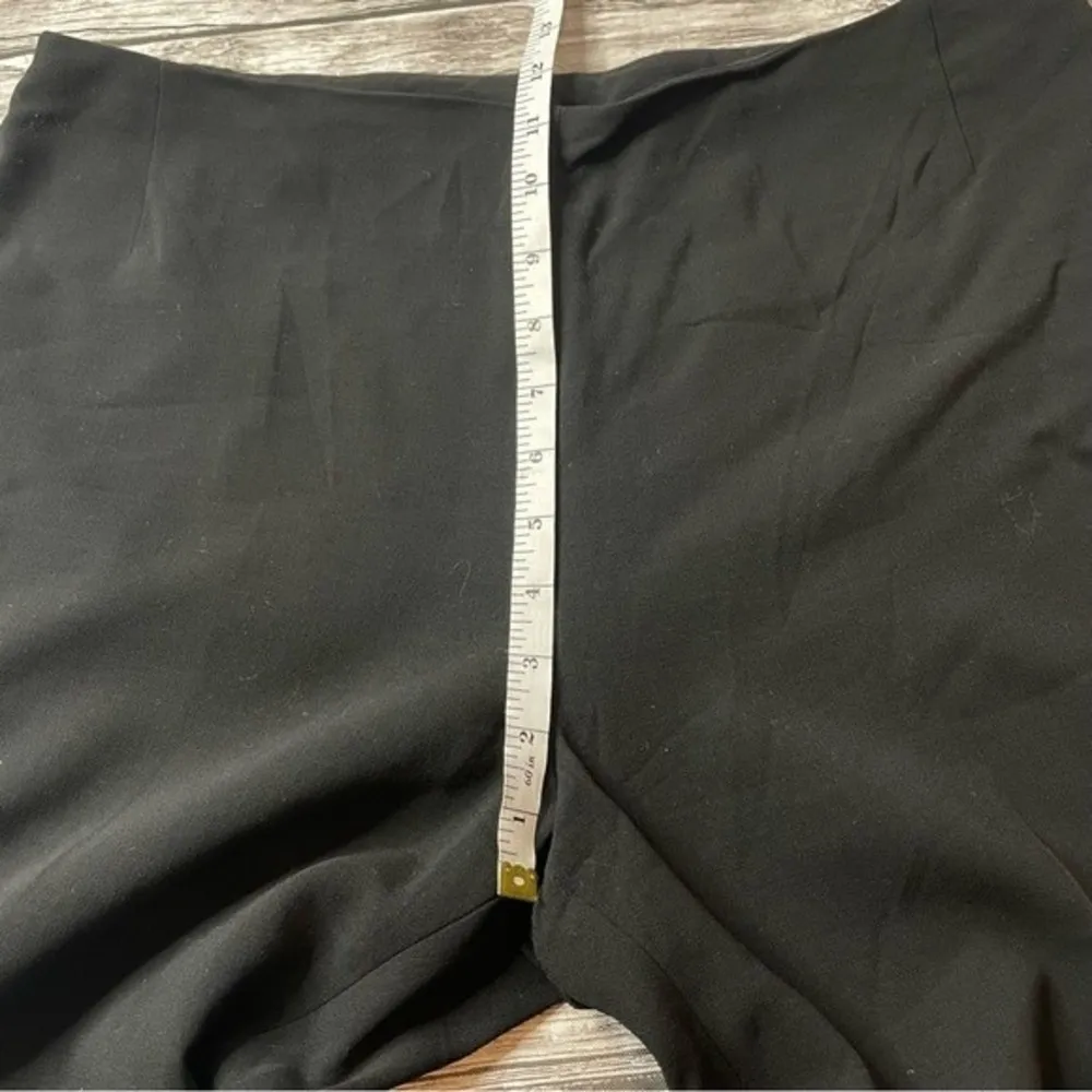 AKRIS Women Classic Black Wool Blend Dress Pants Slacks 12 Creased Hidden Zipper - Image 10