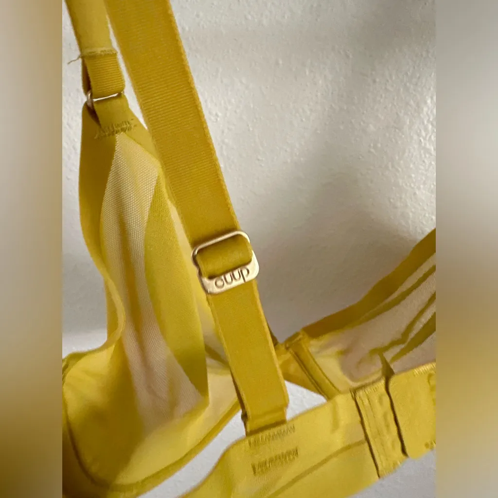 CUUP The Plunge Yellow Sheer Bra. We Support You! Size undefined - Image 8