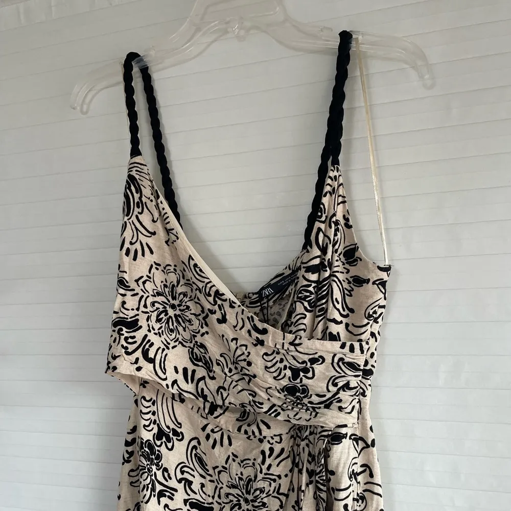 Tan Pattered Romper - Image 2