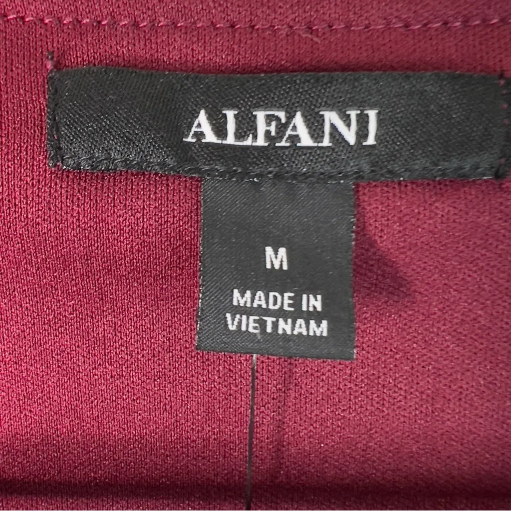 Alfani Medium Velvet Wide Leg Jumpsuit Surplice Sleeveless Stretch Waist… - Image 11