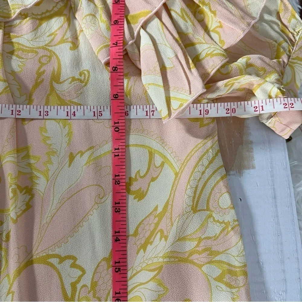 Ted Baker Frisis Frill Printed Short Sleeve Blouse Top Size 1 US 4 - Image 6