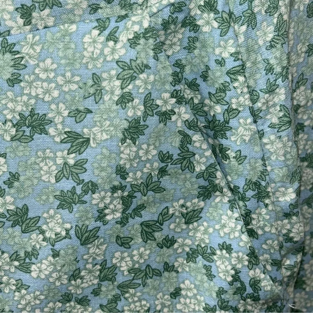 Zara Floral Print Linen Blend Jumpsuit(Size Medium) - Image 8