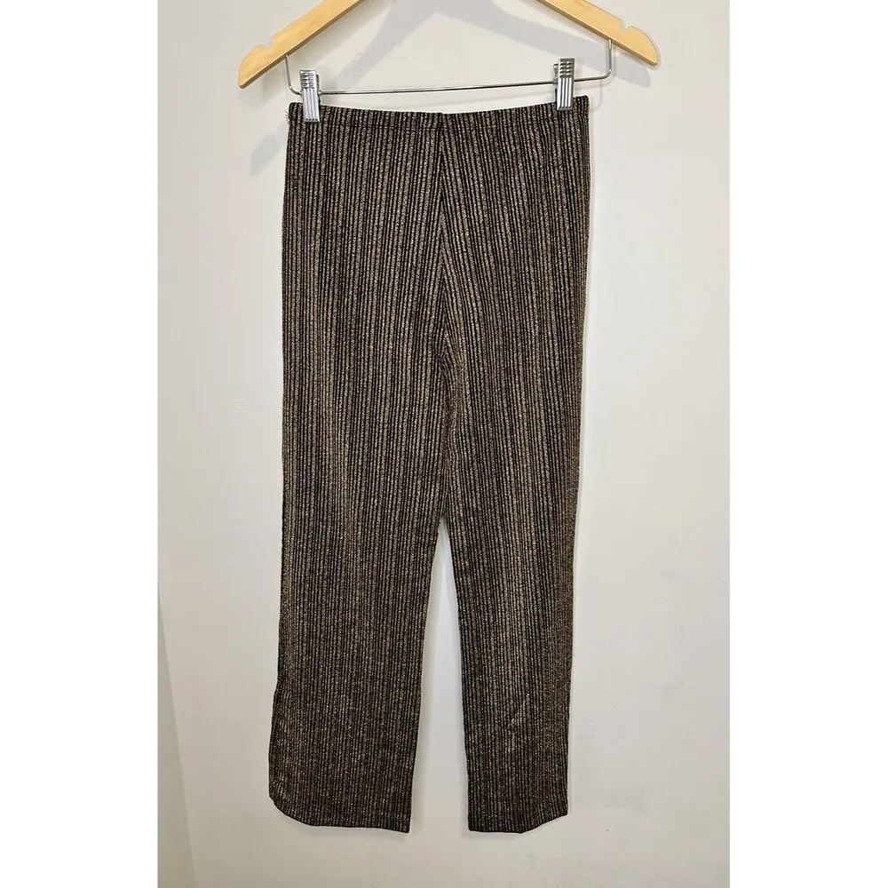 Reformation Alix Pants in Gold Sparkle Size Small - Image 6