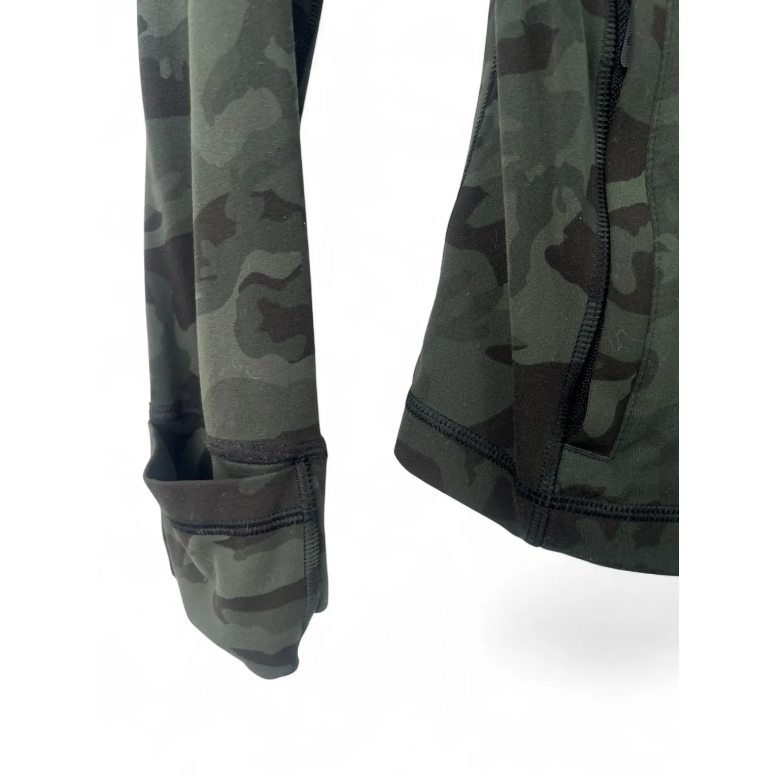 Lululemon | 6 | Define NULU Green Camo Jacket Full Zip Women's Hoodie Hooded - Image 5