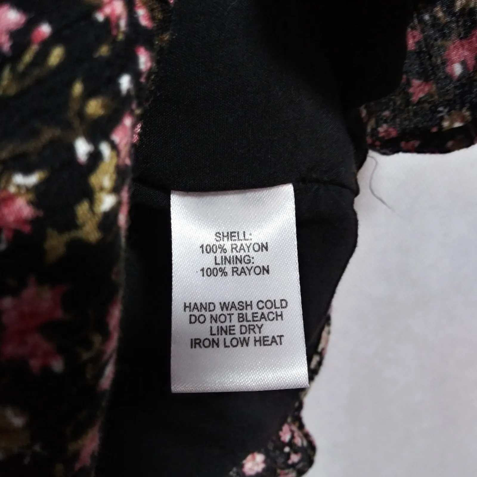 Lulus A Beauty Downtown Black Floral Print Wrap Mini Dress Spring Size Small - Image 7