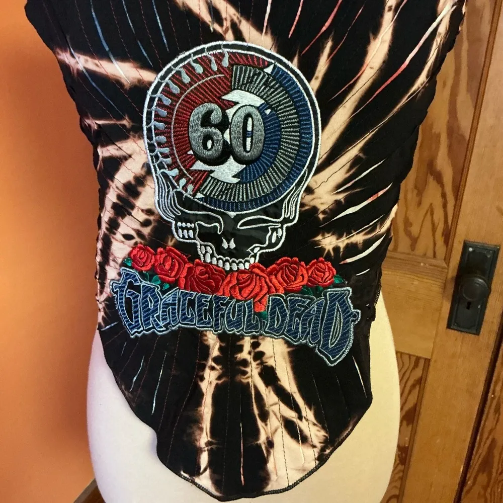 Grateful Dead 60th anniversary tie dye halter top - Image 2