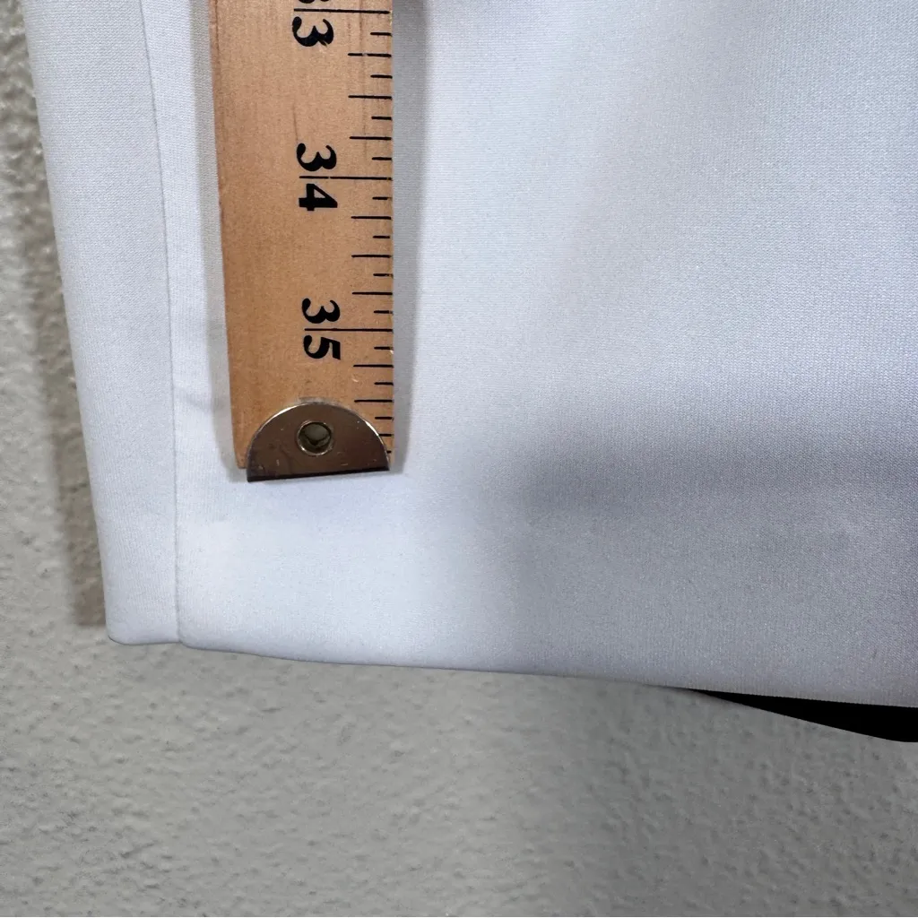 Sandra Darren Black White Blue Colorblock Sheath Mini Dress Womens 6 Business - Image 2