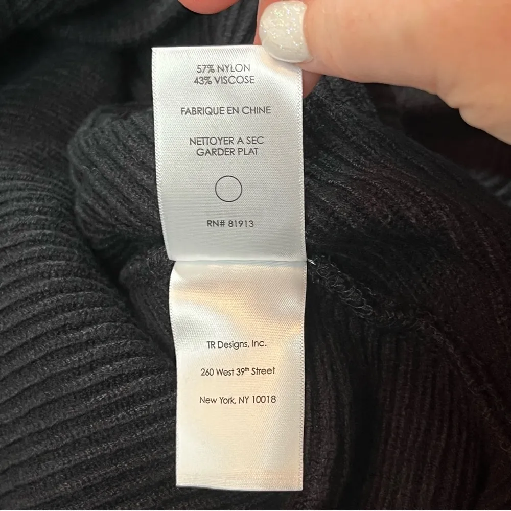 Anthropologie Tracy Reese Womens SZ Medium Black Flared Mini Skirt Knit Midi NEW - Image 5