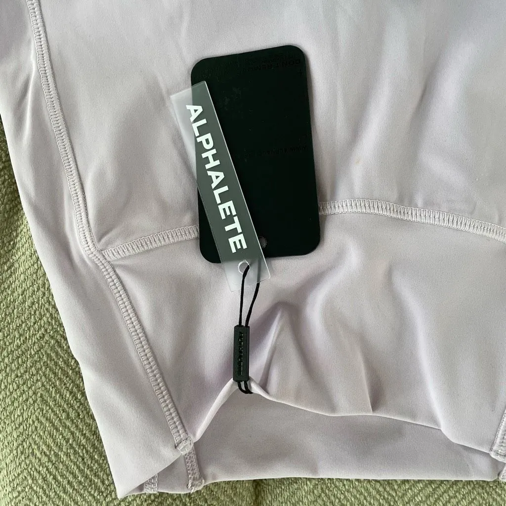 NWT Alphalete Kinetic Pulse Dusty Lilac Lavender Leggings $70 XS - Image 6