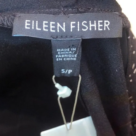 EILEEN FISHER Black Kimono Jacket Belted Long Designer Minimalist PS NWT - Image 6