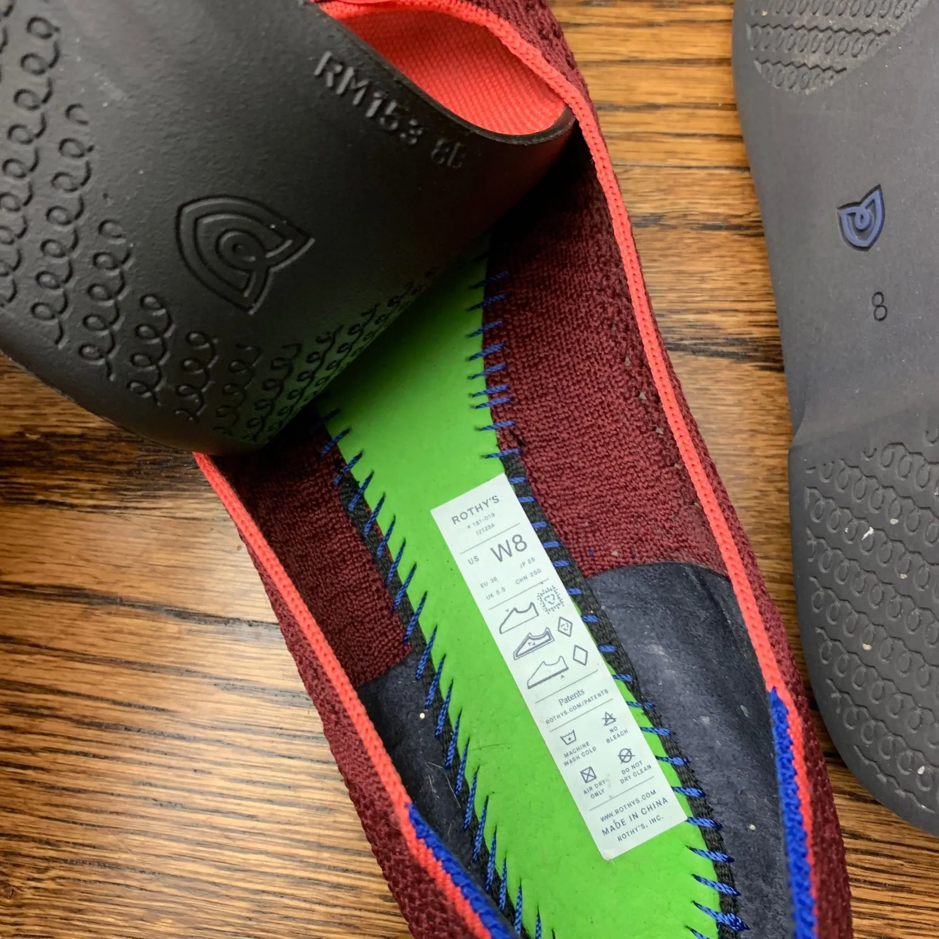 Rothy's The Ballet Flat in Glamour Red with Bow - Image 2