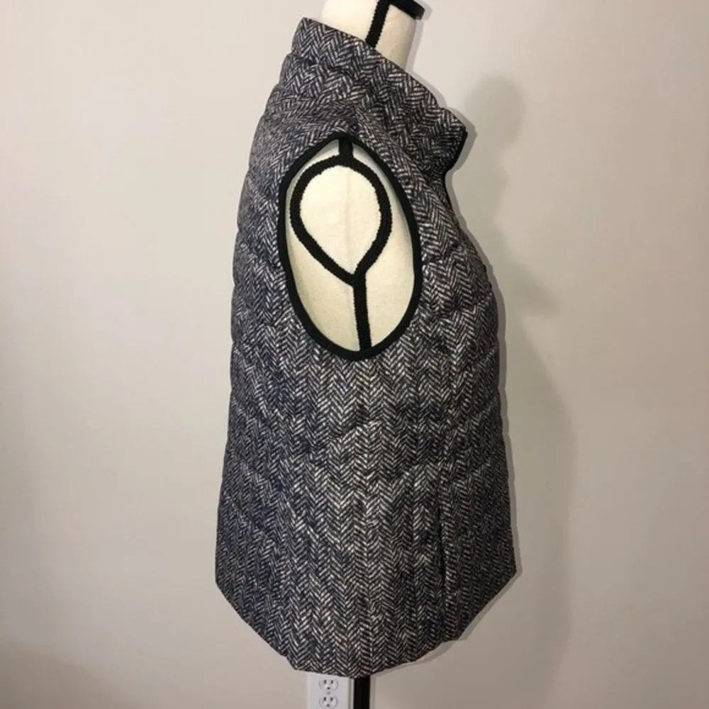 Rafaela Gray Print Puffy Vest SZ L - Image 7