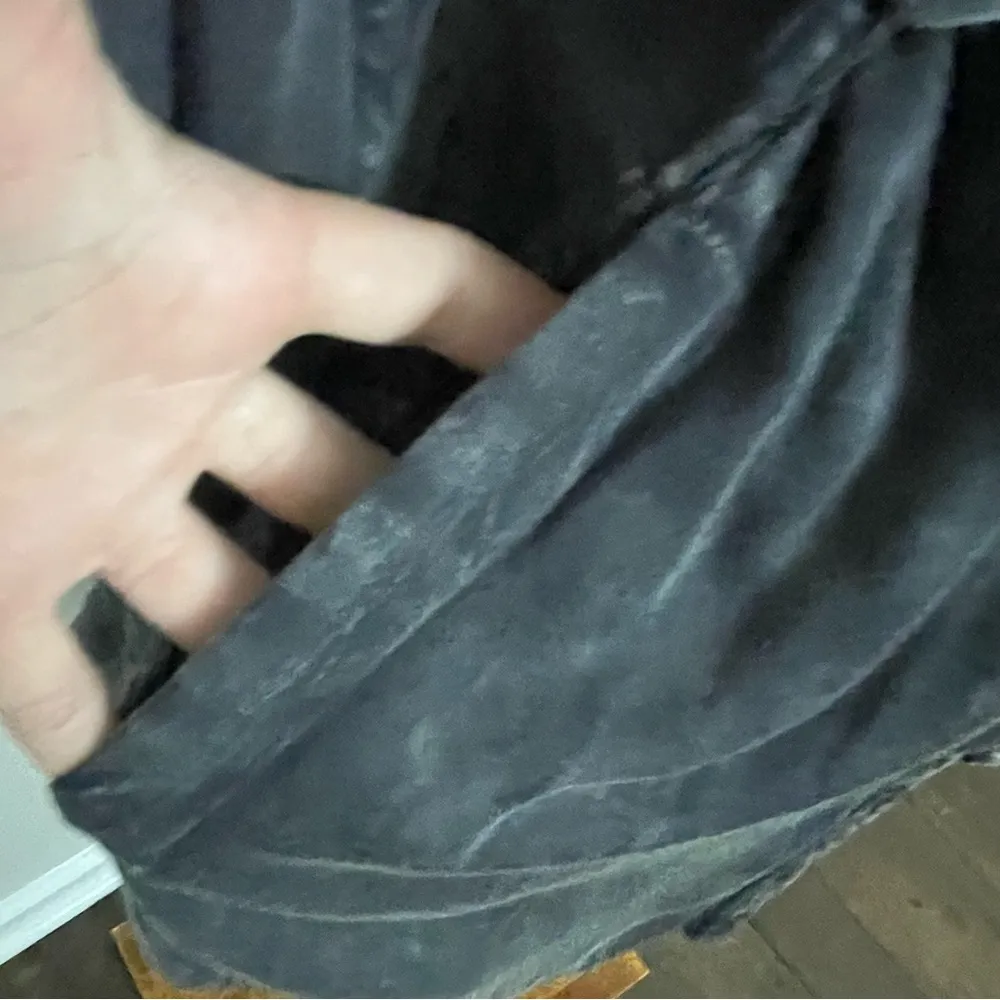 Chaser Shirtdress Tunic Heirloom Henley Belted Roll Tab Sleeves Distressed Grey - Image 6