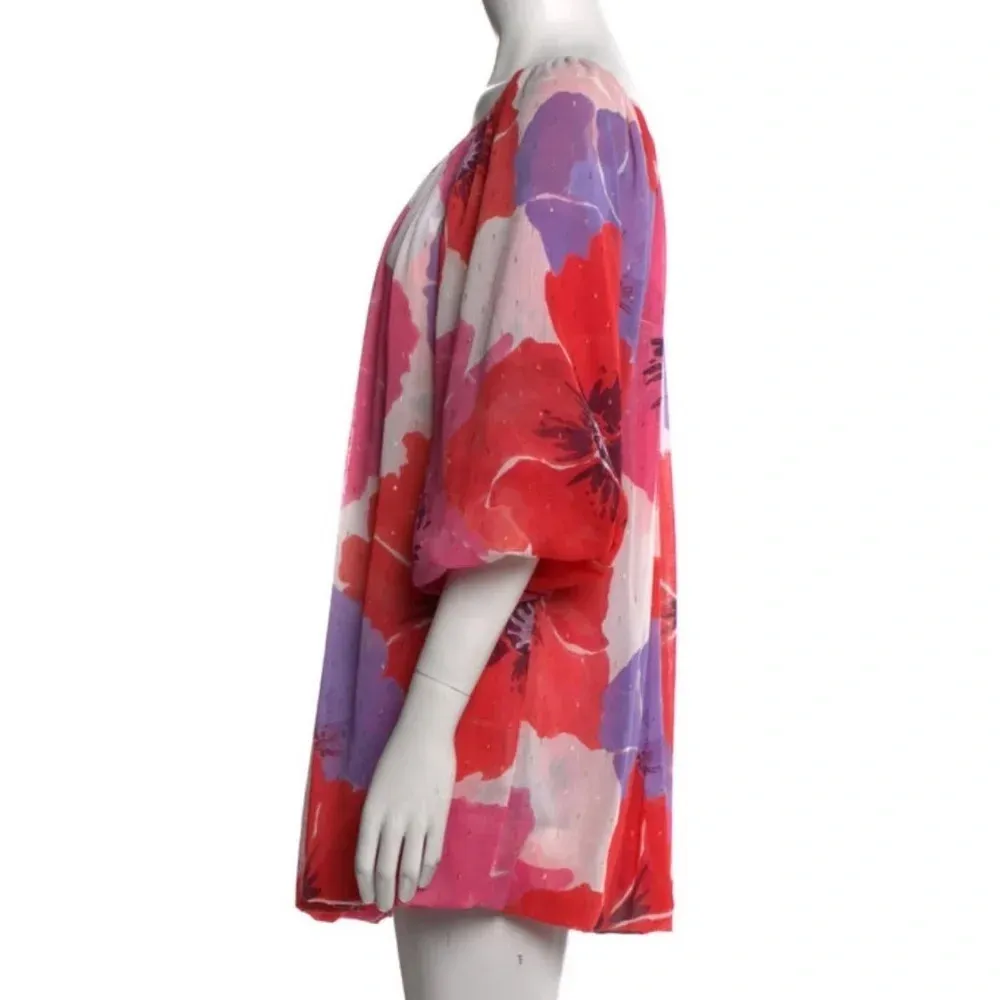 Misa Devon Floral Off Shoulder Mini Dress in Poppy Love Size S NWT - Image 3