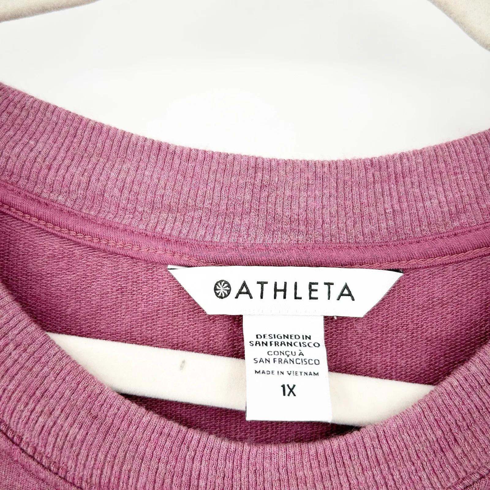 Athleta Womens Athleisure Active Marina Tie‎ Waist Pullover Sweatshirt Size 1X - Image 5