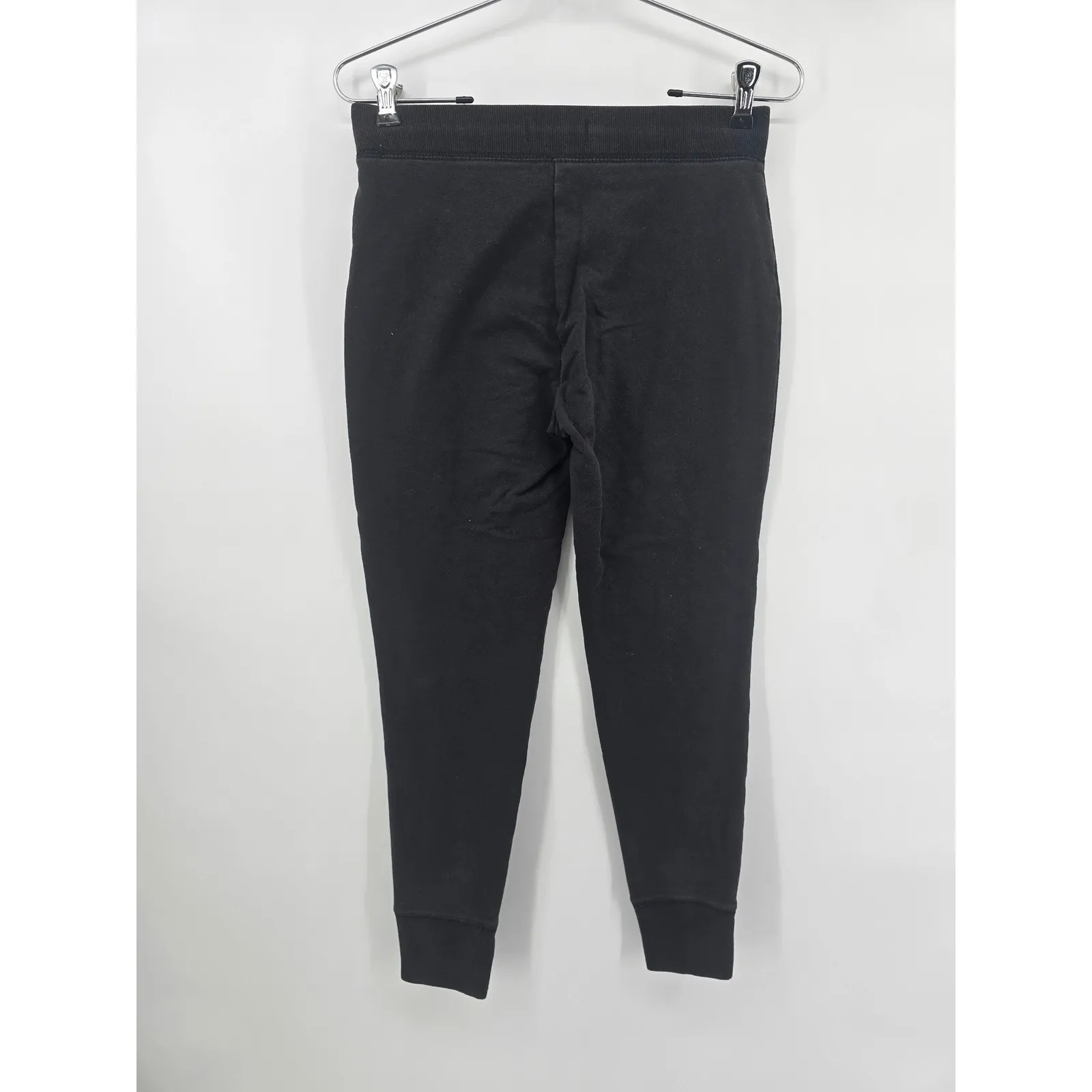 Hollister Black Jogger Sweatpants Women's Small Logo Print Drawstring Waist - Image 4