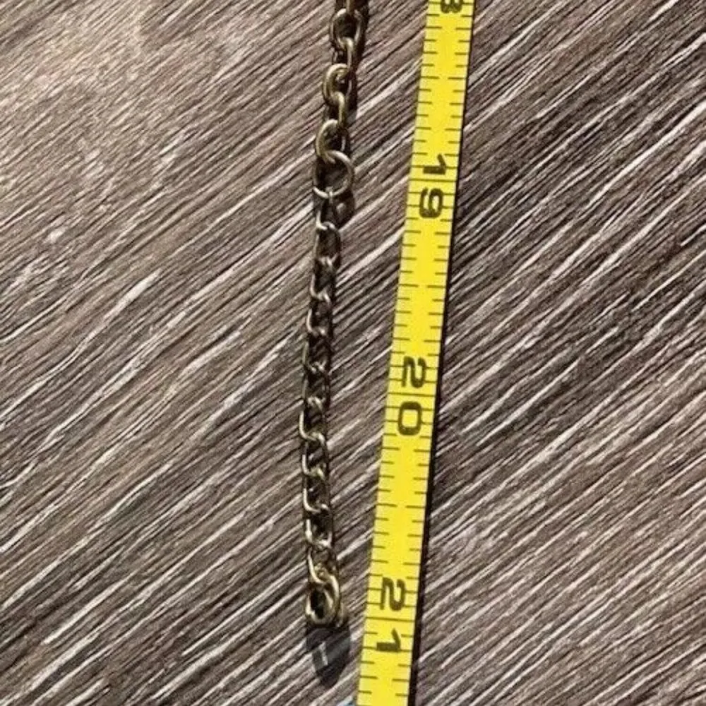 Vintage Three Strand Necklace Turquoise Chips Western Style Statement Piece 21" Blue - Image 5